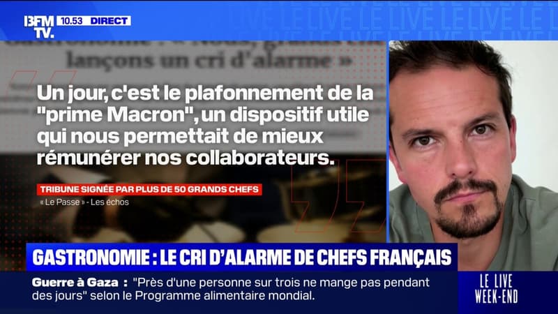 des chefs cuisiniers français alertent sur leurs difficultés dans une tribune
