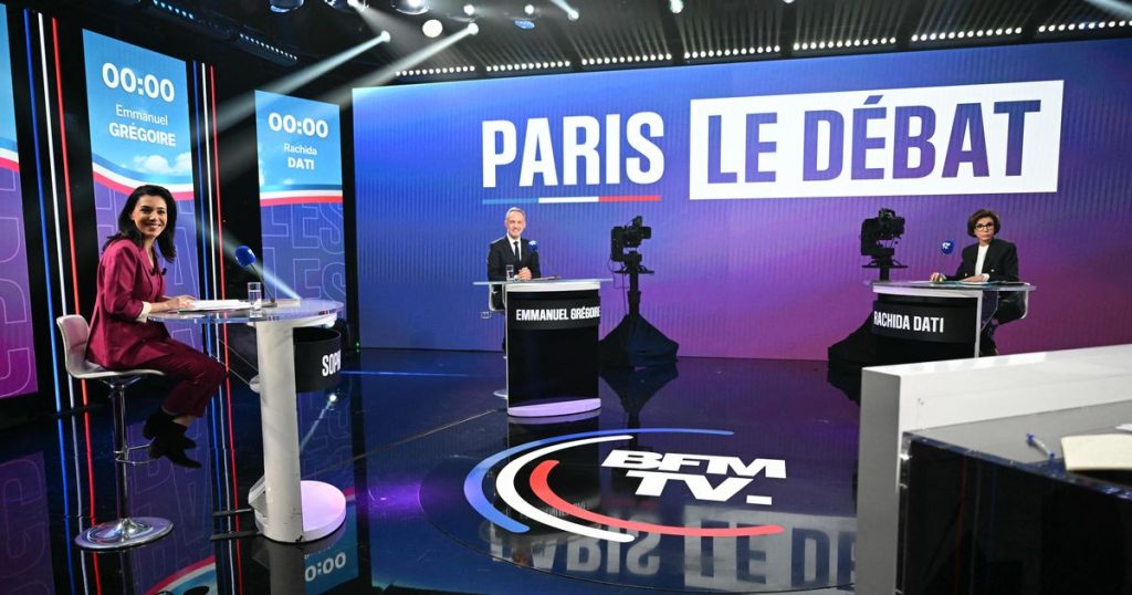 « ce soir, je n’ai qu’une seule adversaire, c’est rachida dati » : passe d’armes lors du débat des municipales à paris entre grégoire, dati et chikirou